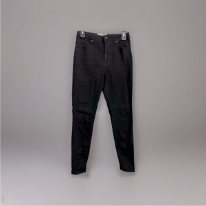 Everlane The Curvy High Rise Skinny Jeans Black 28